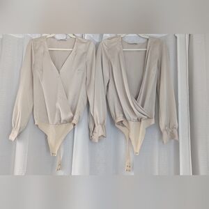 Abercrombie & Fitch Small Tall Satin Bodysuit Bundle